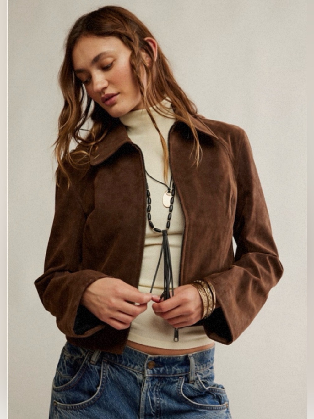FREE PEOPLE x We The Free River Vegan Suede
Jacket size medium